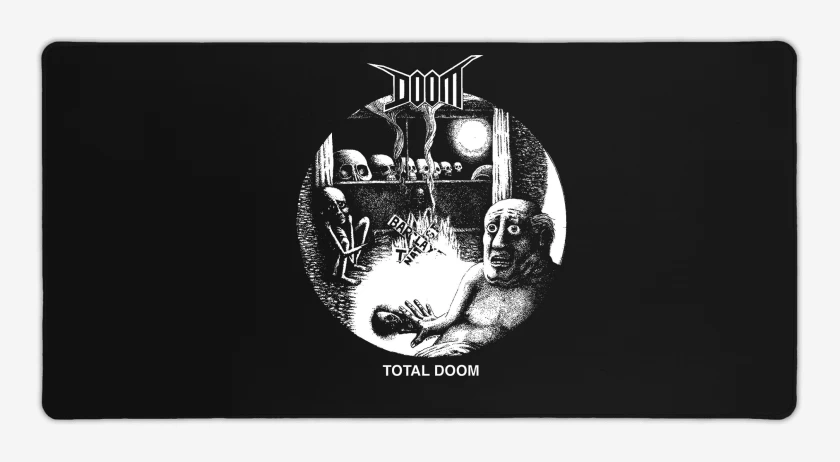 Mouse pad Gamer Negro de Doom Total Doom
