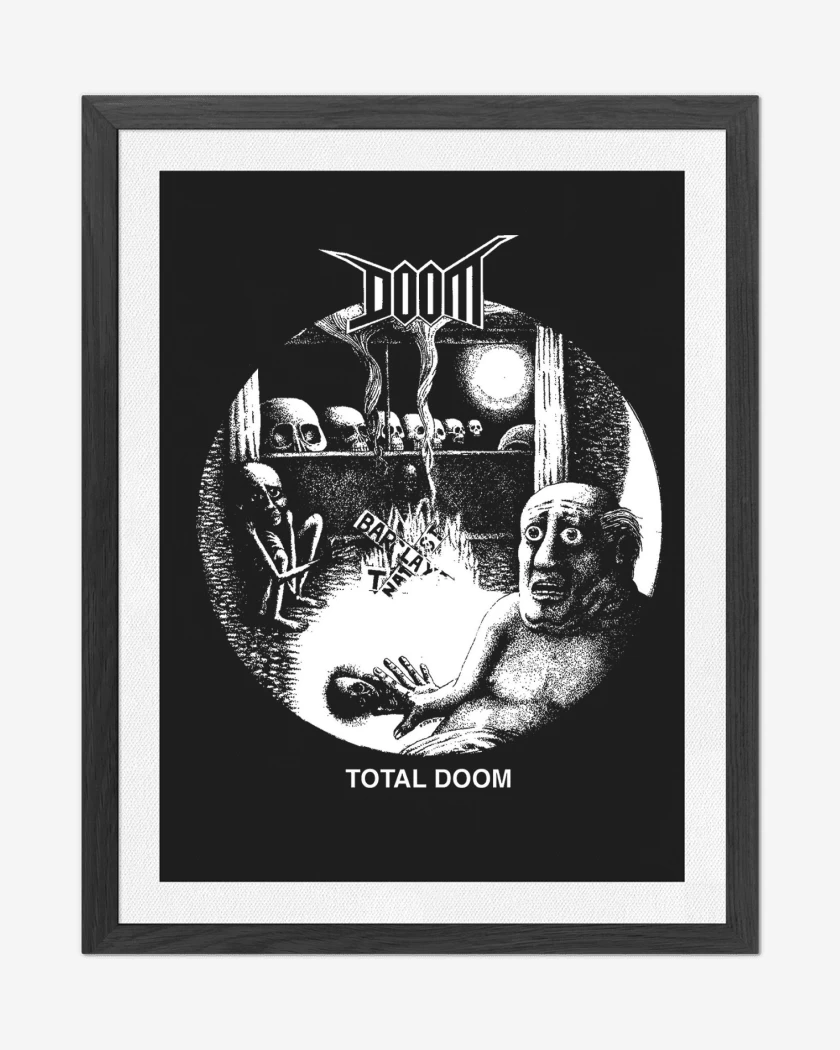 Cuadro decorativo Negro de Doom Total Doom