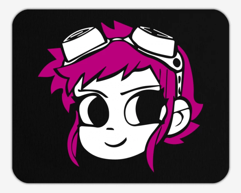 Mousepad Negro de Ramona Flores