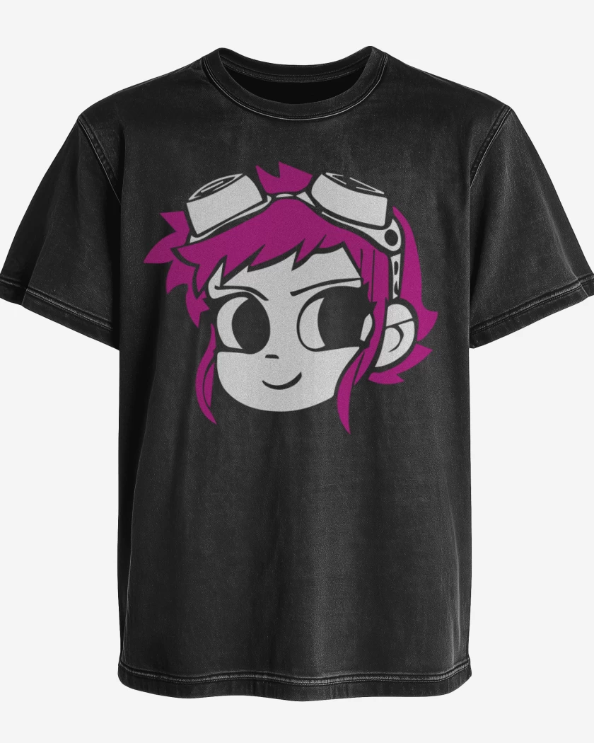 Polera desgastada Negro de Ramona Flores