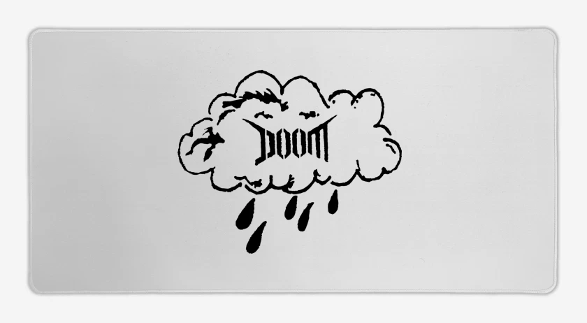 Mouse pad Gamer Blanco de Doom Nube N