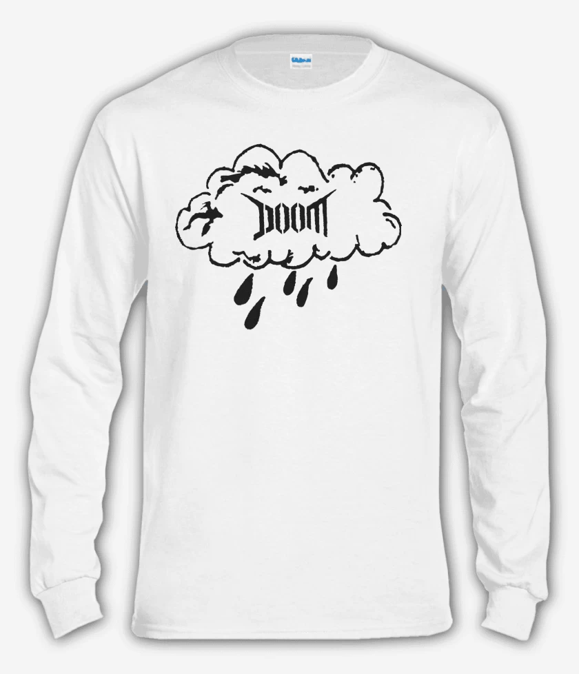 Polera manga larga Blanco de Doom Nube N
