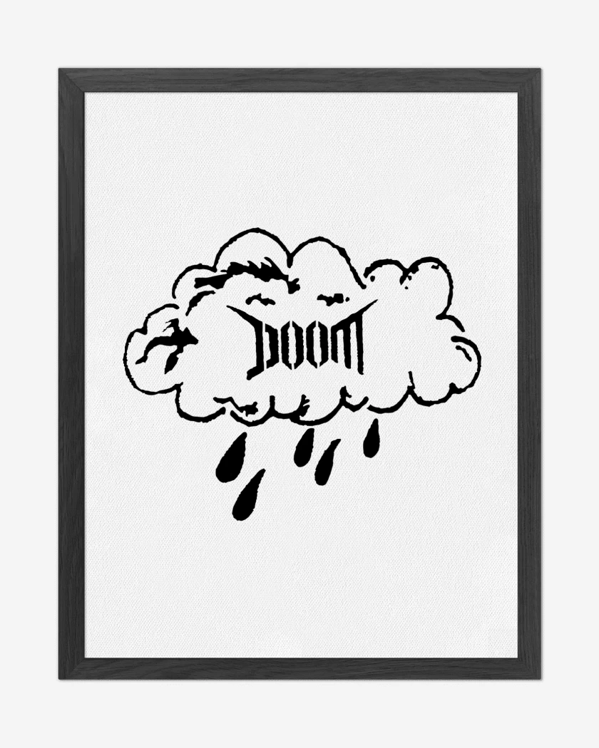 Cuadro decorativo Blanco de Doom Nube N