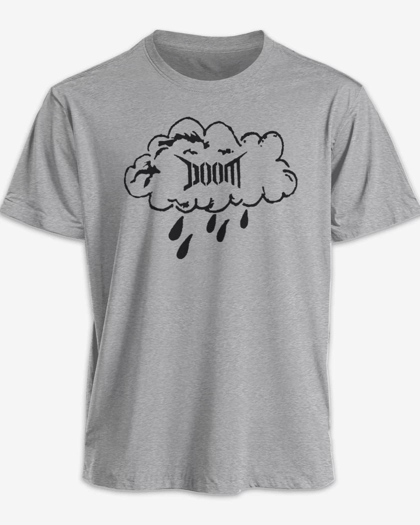 Polera premium Gris Melange de Doom Nube N