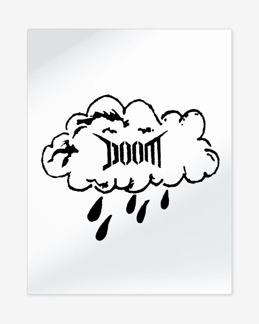 Print metalico Blanco de Doom Nube N