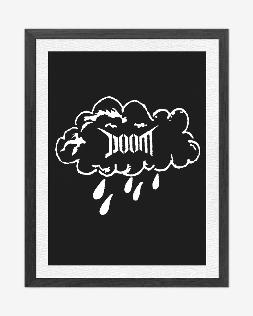 Cuadro decorativo Negro de Doom Nube