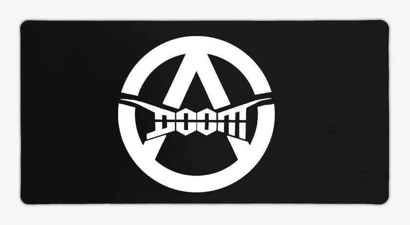 Mouse pad Gamer Negro de Doom A