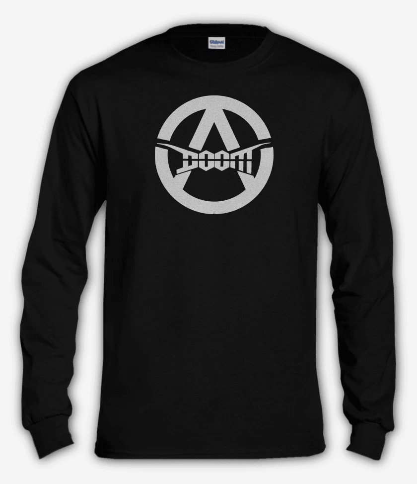 Polera manga larga Negro de Doom A