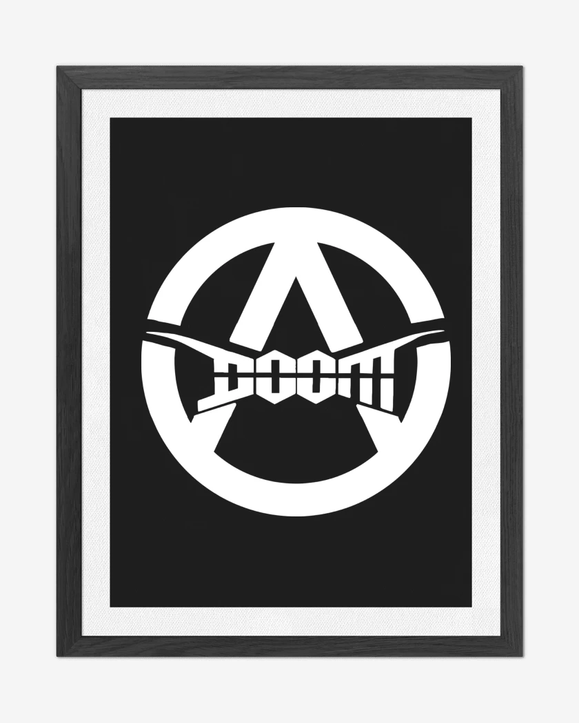 Cuadro decorativo Negro de Doom A