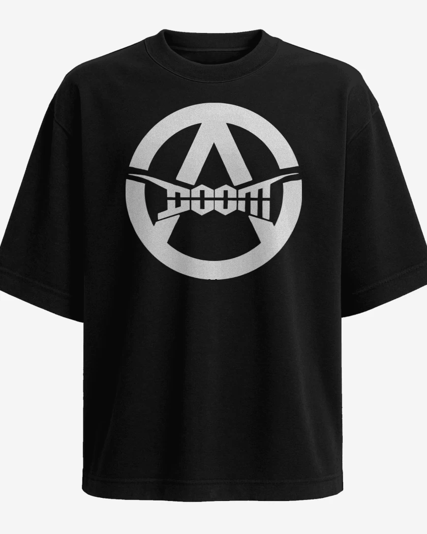 Polera Oversize Negro de Doom A