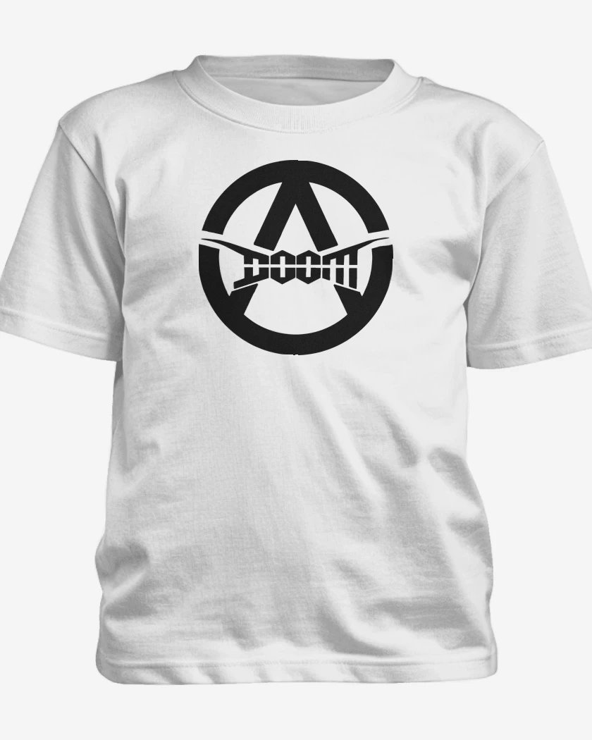 Polera de niño Blanco de Doom A N