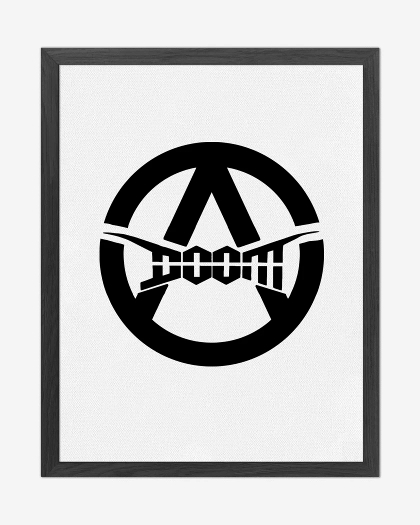 Cuadro decorativo Blanco de Doom A N