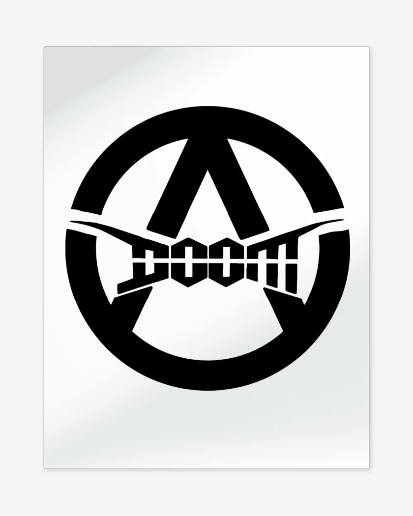 Print metalico Blanco de Doom A N