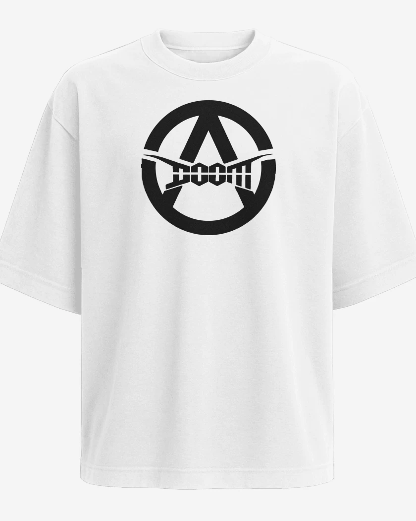 Polera Oversize Blanco de Doom A N