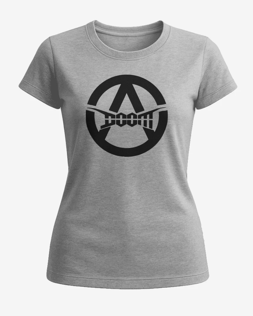 Polera de Mujer Gris Melange de Doom A N