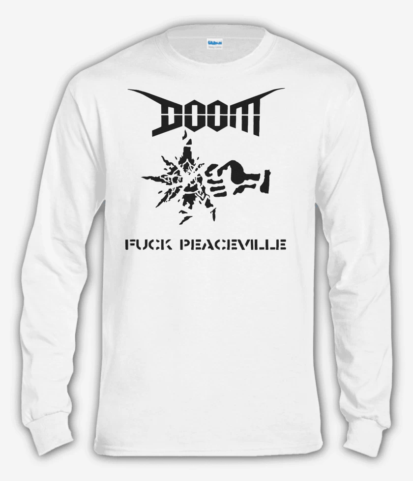 Polera manga larga Doom Fuck Peaceville N