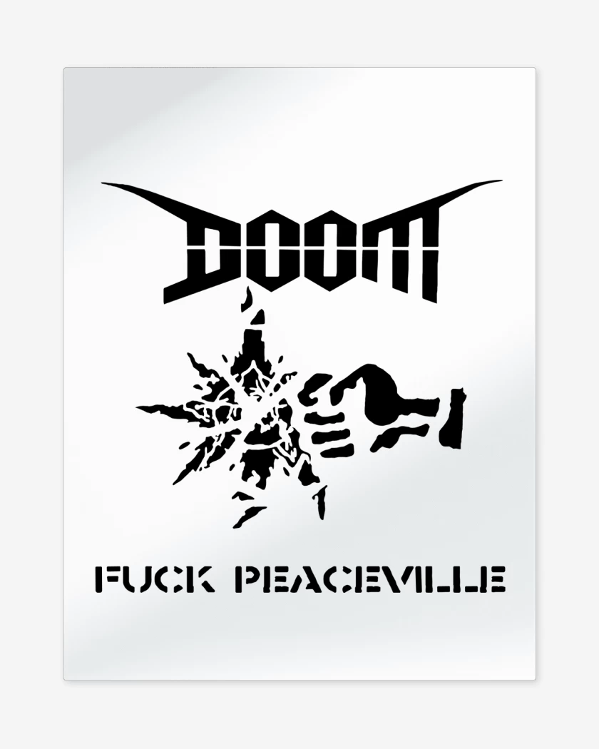 Print metalico Doom Fuck Peaceville N