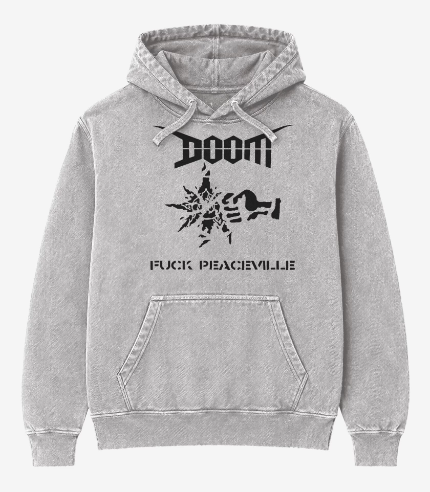 Poleron Canguro Acid Wash Doom Fuck Peaceville N