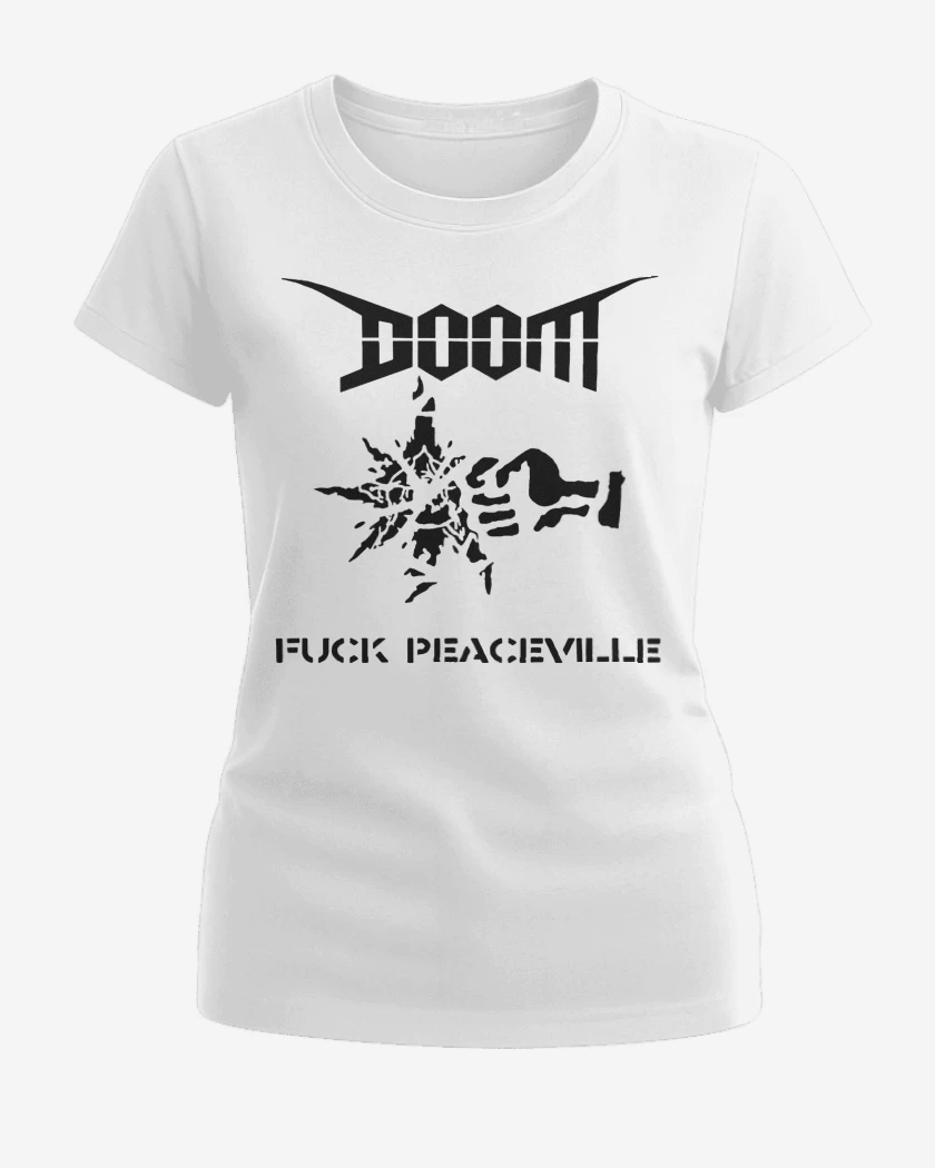Polera de Mujer Doom Fuck Peaceville N