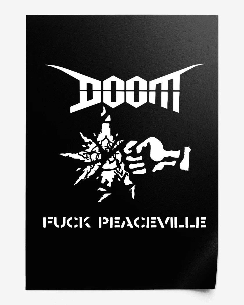 Print Doom Fuck Peaceville