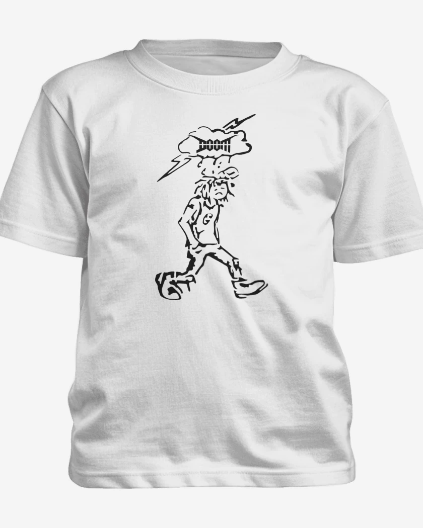 Polera de niño Blanco de Doom Crust N