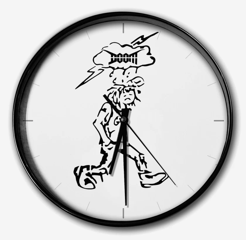 Reloj Blanco de Doom Crust N