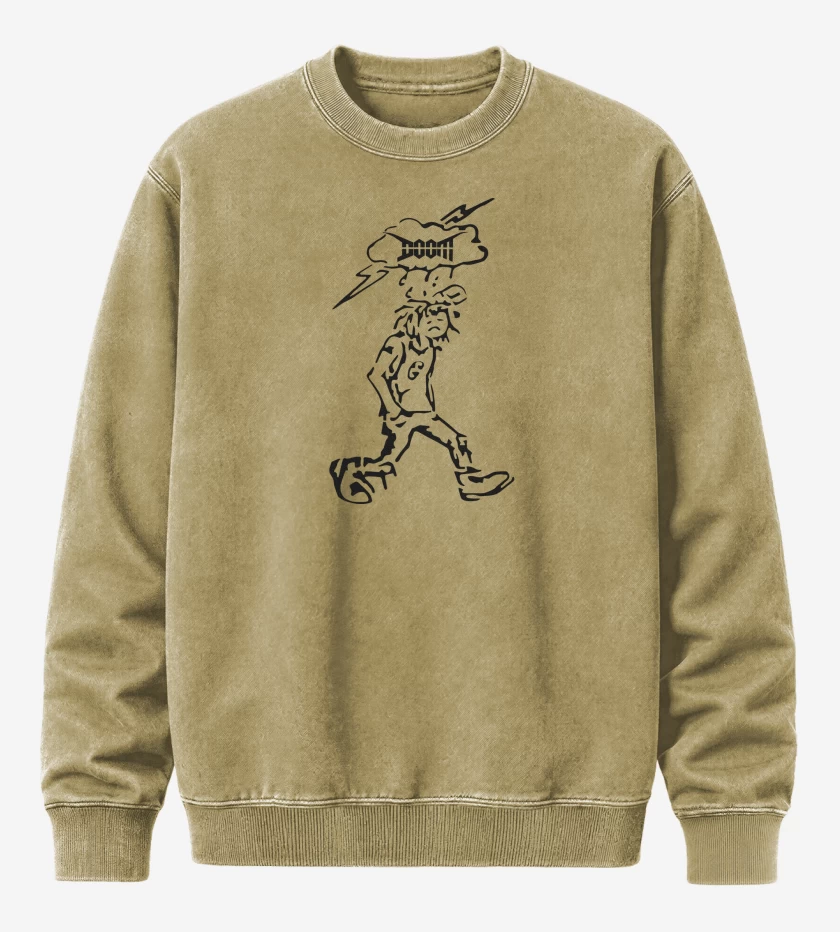 Poleron Polo Acid Wash Beige de Doom Crust N