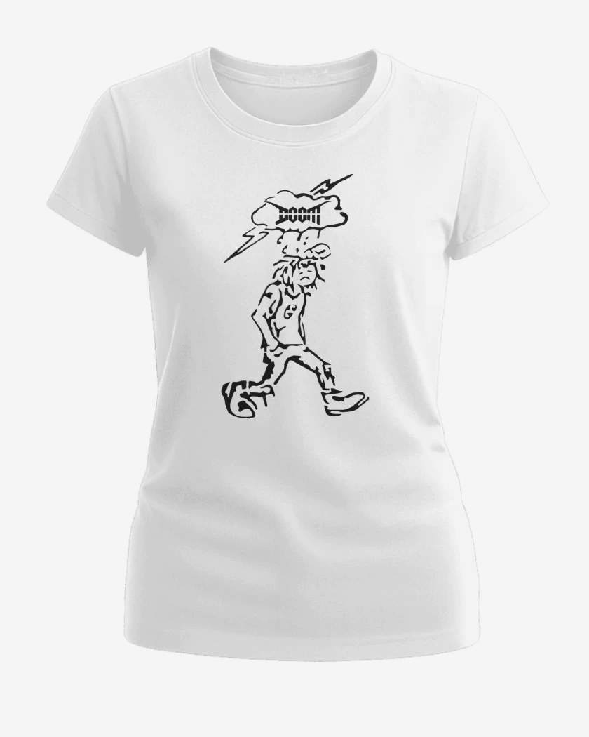Polera de Mujer Blanco de Doom Crust N