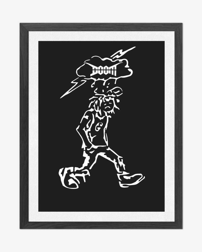Cuadro decorativo Negro de Doom Crust