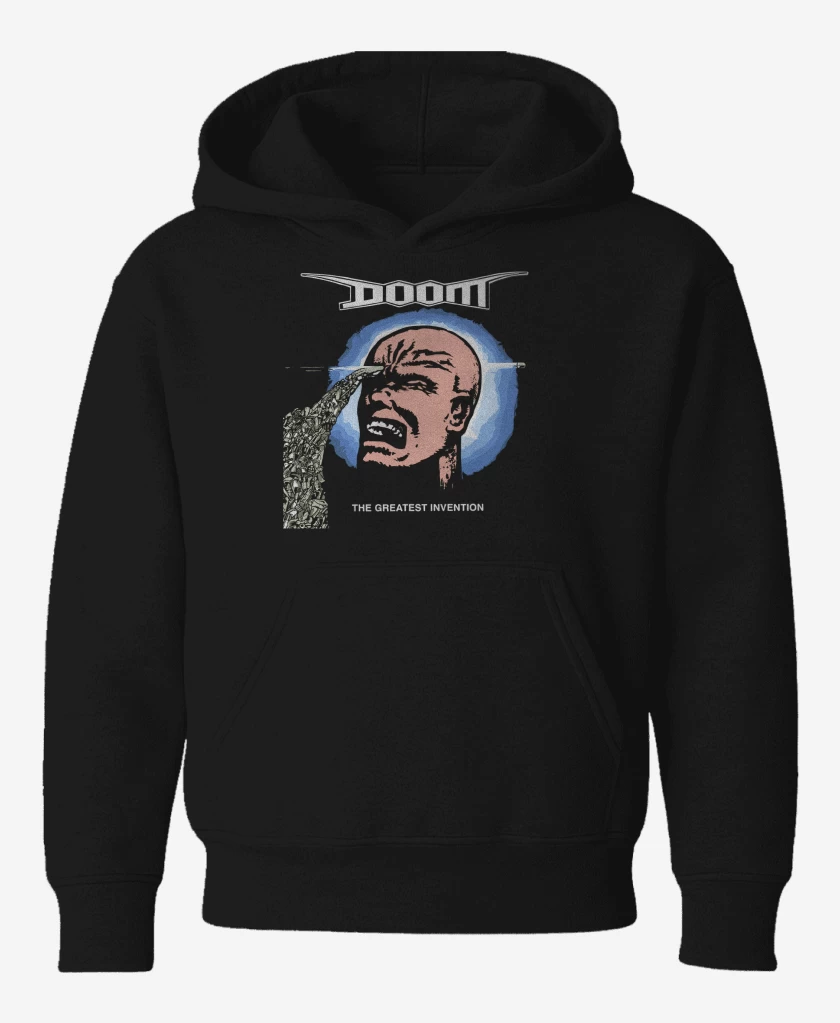 Poleron de niño Negro de Doom The Greatest Invention