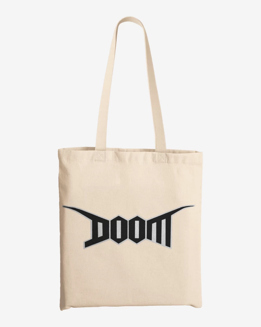 Totebag Blanco de Doom Logo