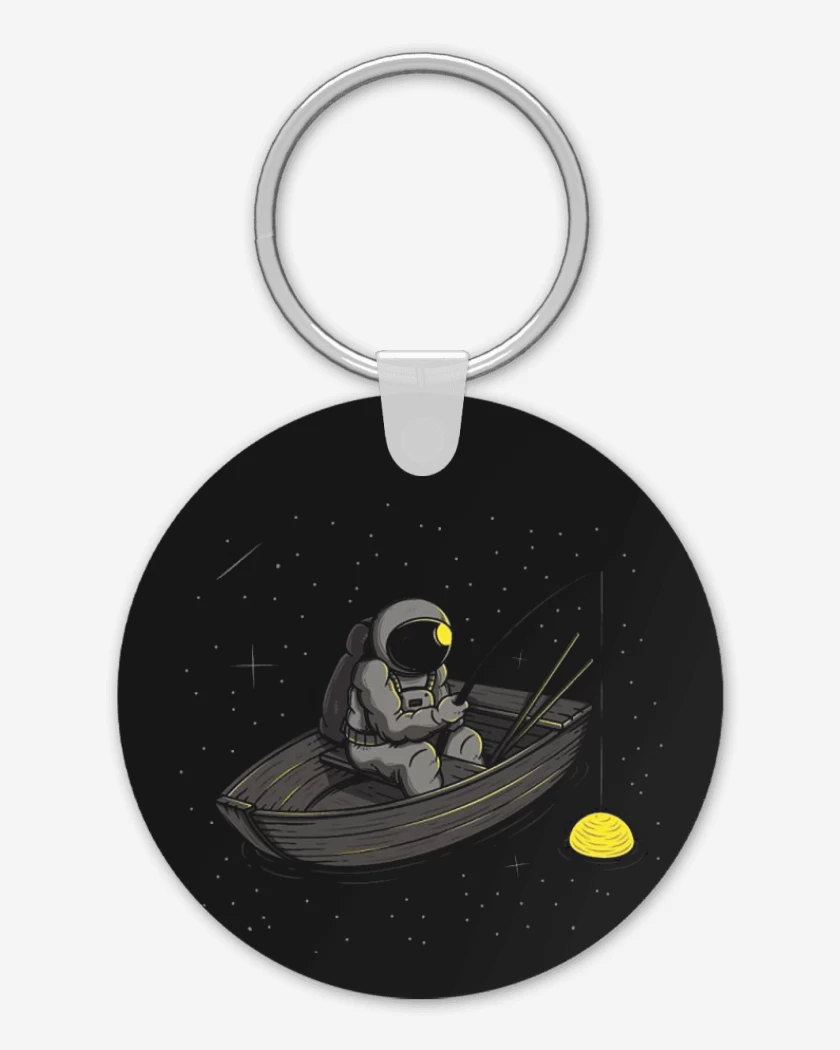 Llavero Astronauta pescando