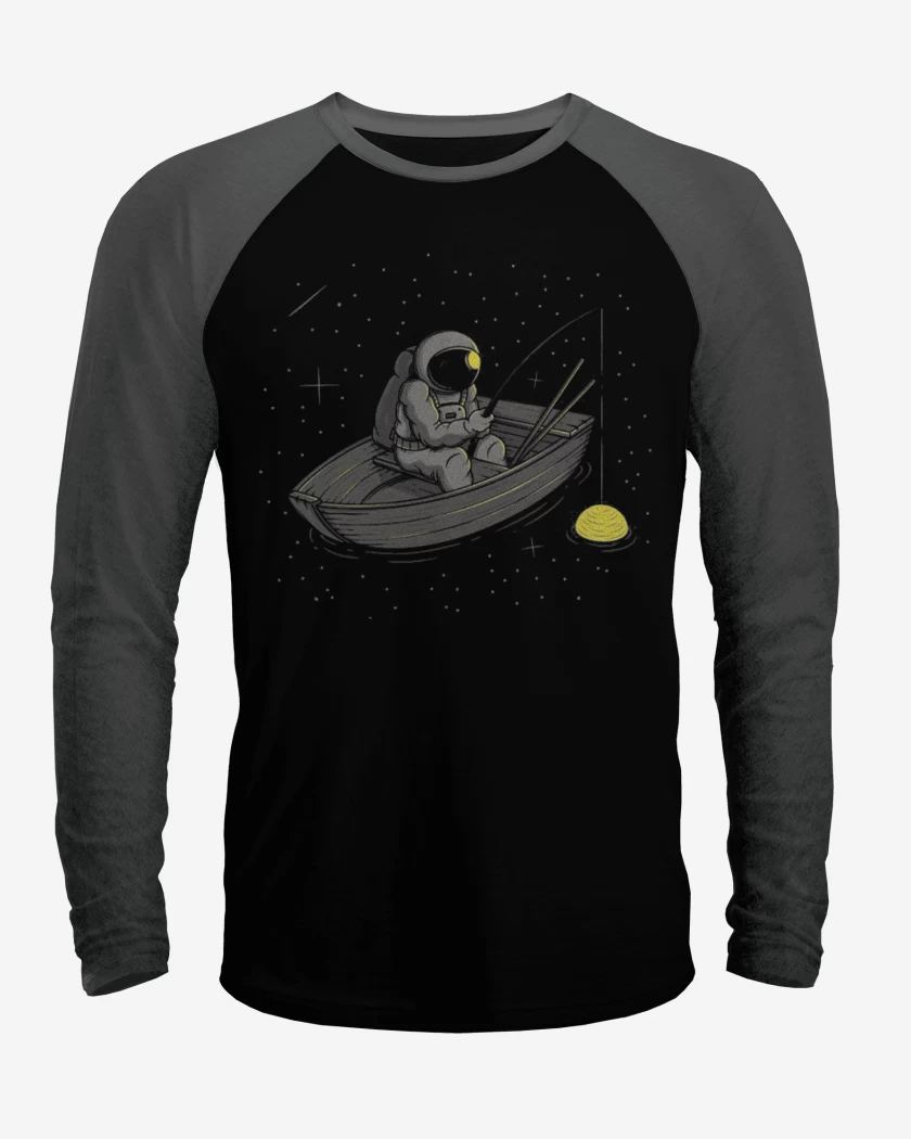 Polera Raglan Astronauta pescando