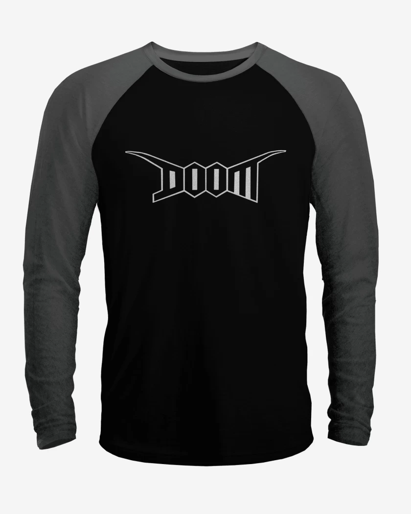 Polera Raglan Doom Logo B