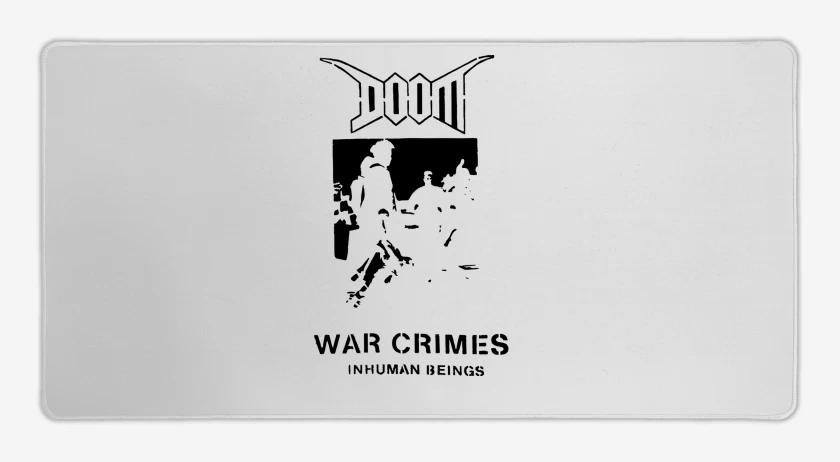 Mouse pad Gamer Doom War Crimes N