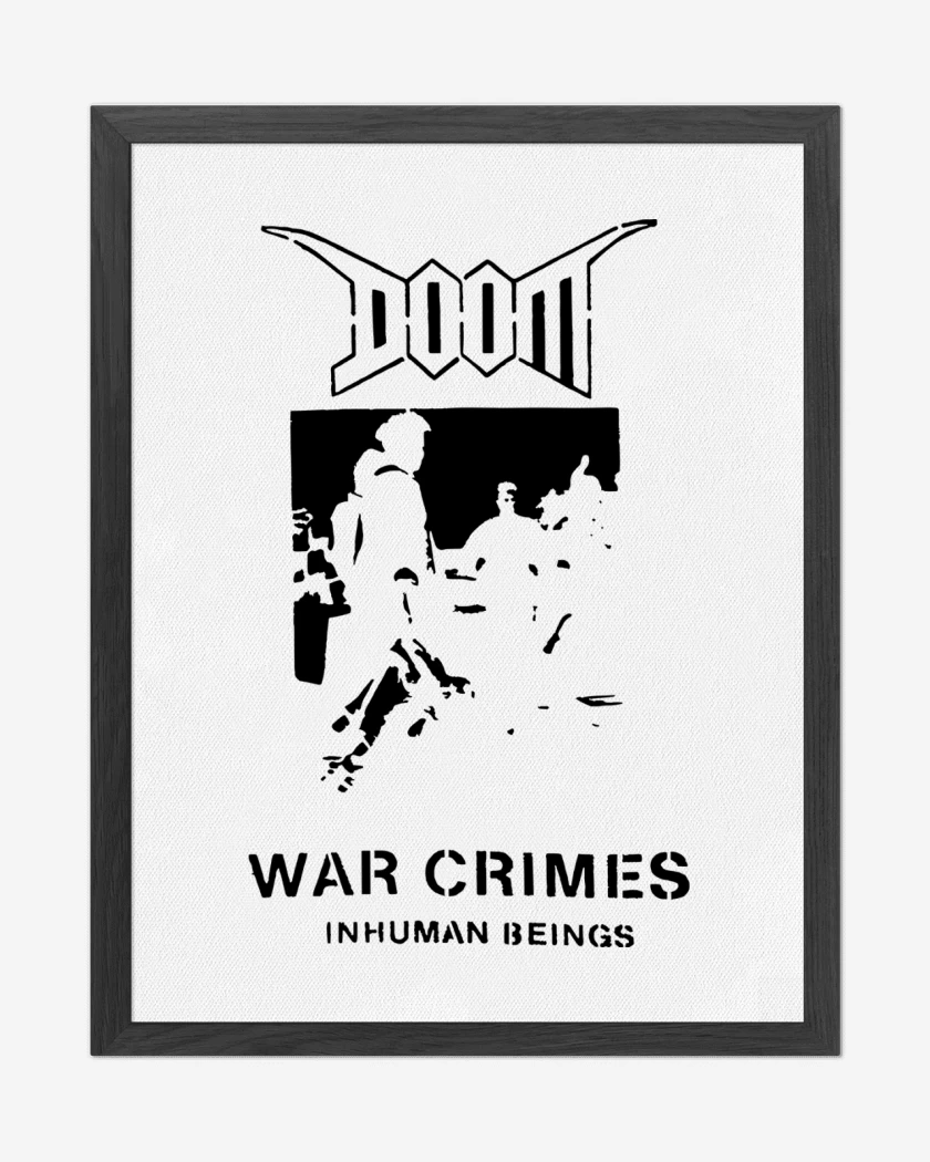 Cuadro decorativo Blanco de Doom War Crimes N