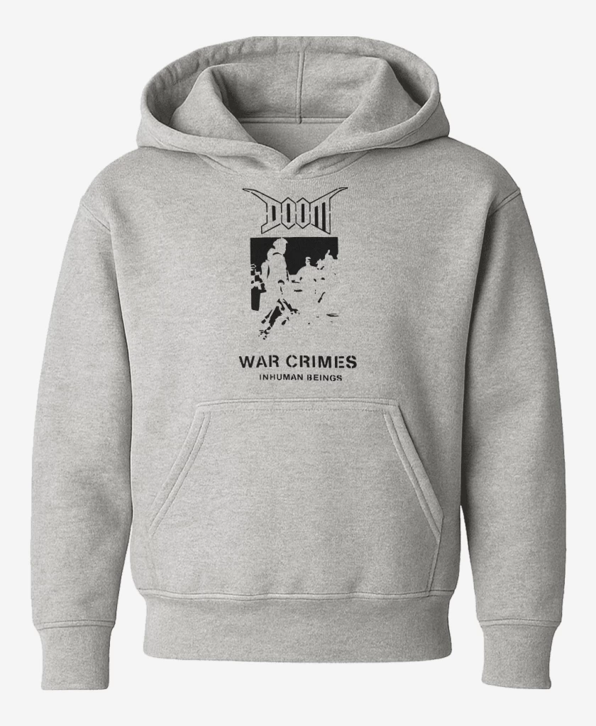 Poleron de niño Gris Melange de Doom War Crimes N