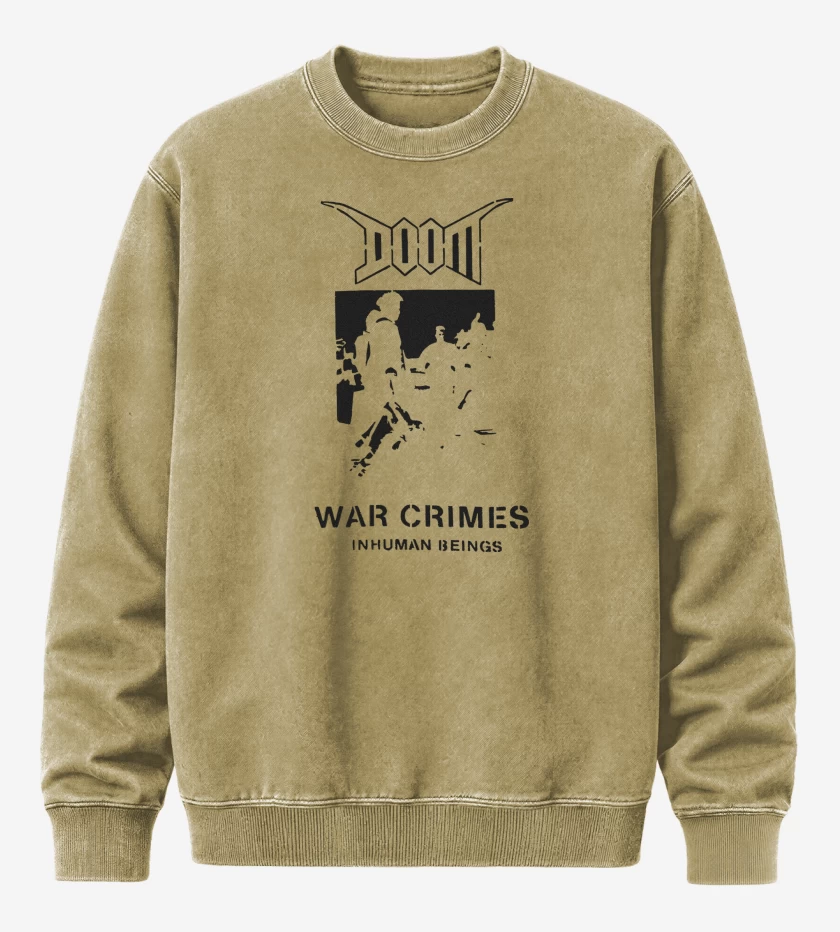 Poleron Polo Acid Wash Beige de Doom War Crimes N