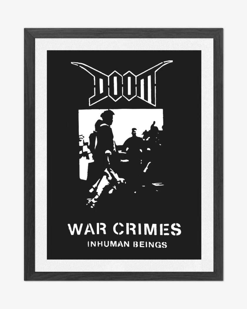 Cuadro decorativo Negro de Doom War Crimes