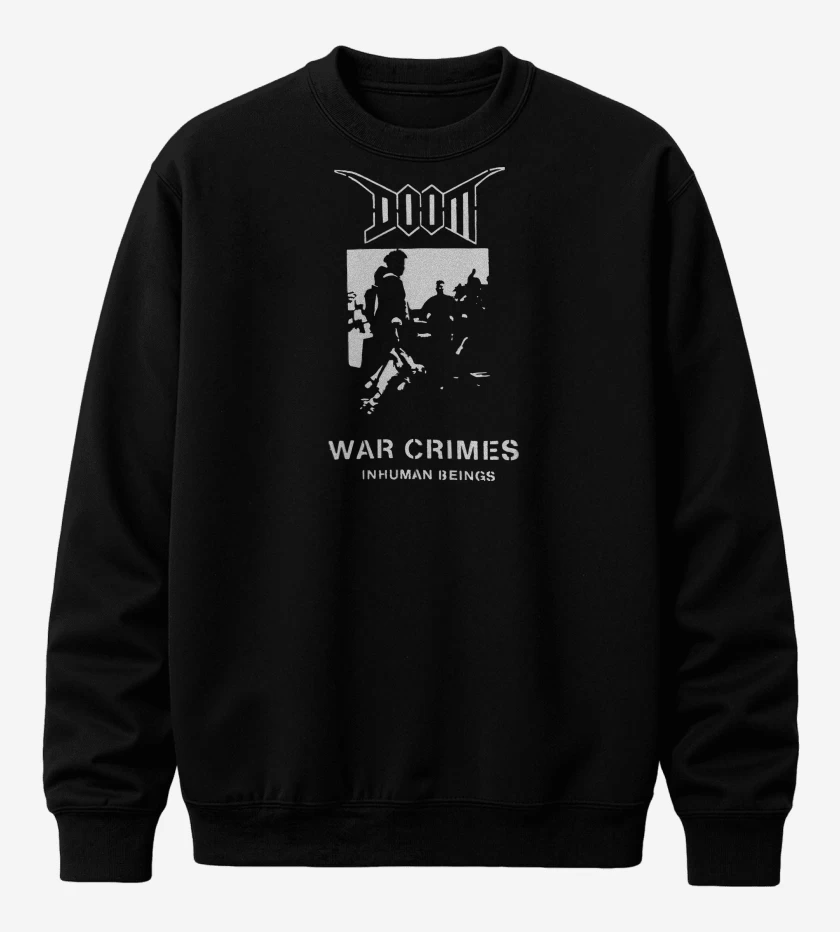 Poleron polo Negro de Doom War Crimes