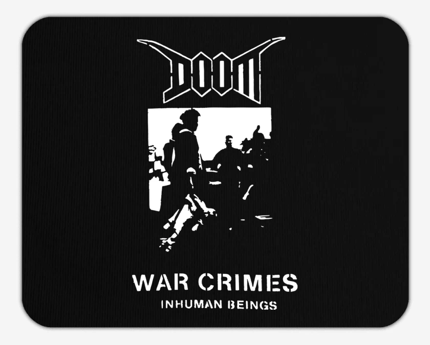 Mousepad Negro de Doom War Crimes
