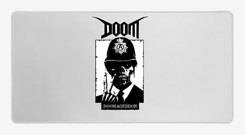 Mouse pad Gamer Blanco de Doom Doomageddon N