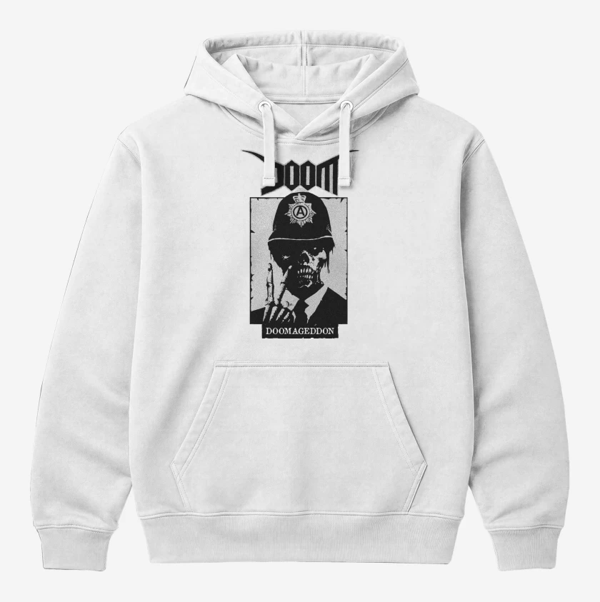 Polerón Canguro Blanco de Doom Doomageddon N