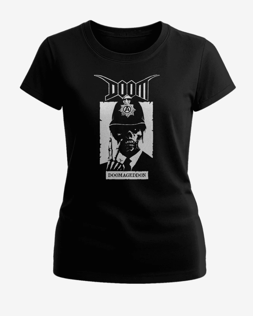 Polera de Mujer Negro de Doom Doomageddon