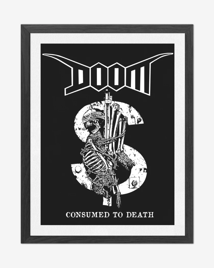 Cuadro decorativo Negro de Doom Consumed to Death