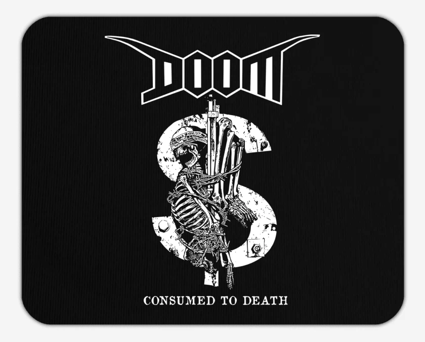 Mousepad Negro de Doom Consumed to Death