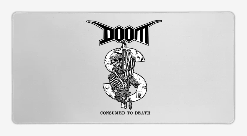 Mouse pad Gamer Blanco de Doom Consumed to Death B