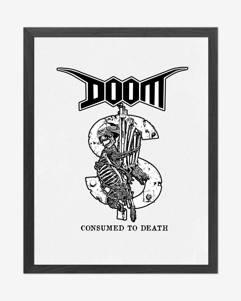 Cuadro decorativo Blanco de Doom Consumed to Death B