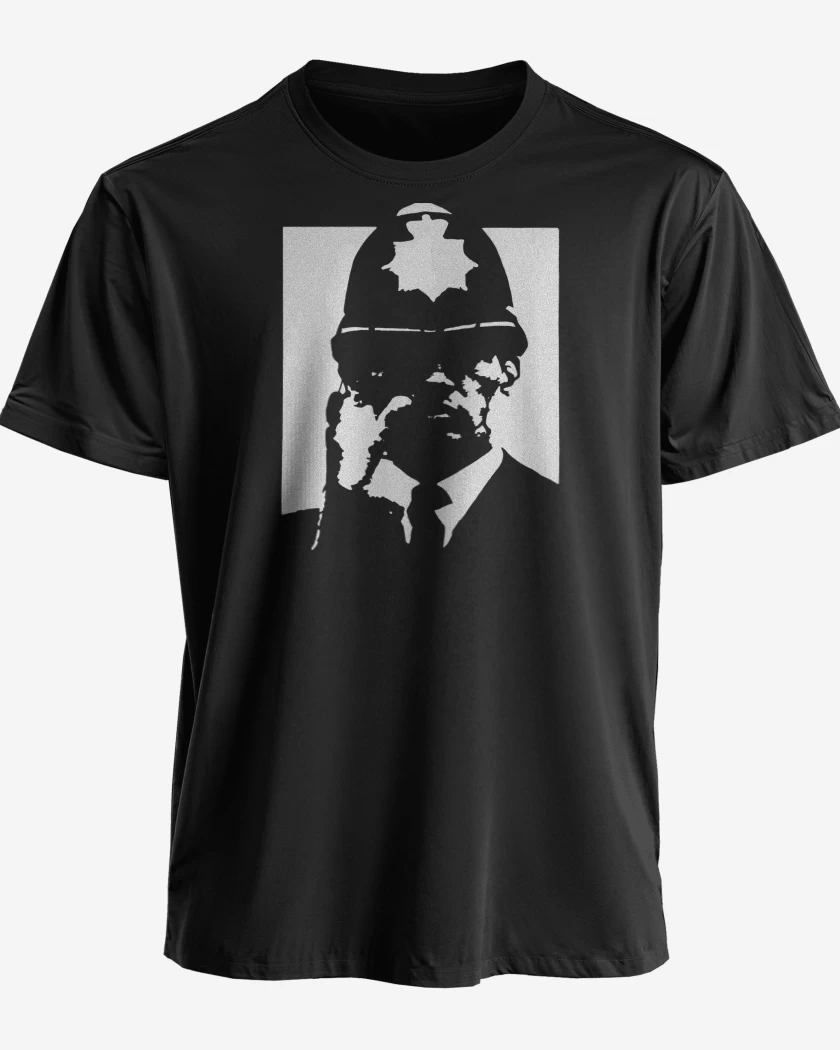 Polera premium Negro de Doom Police Bastard