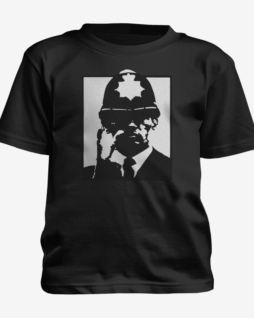 Polera de niño Negro de Police Bastard Doom